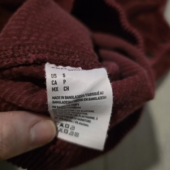 American Eagle Dark Red Corduroy Dress - Picture 7 of 7